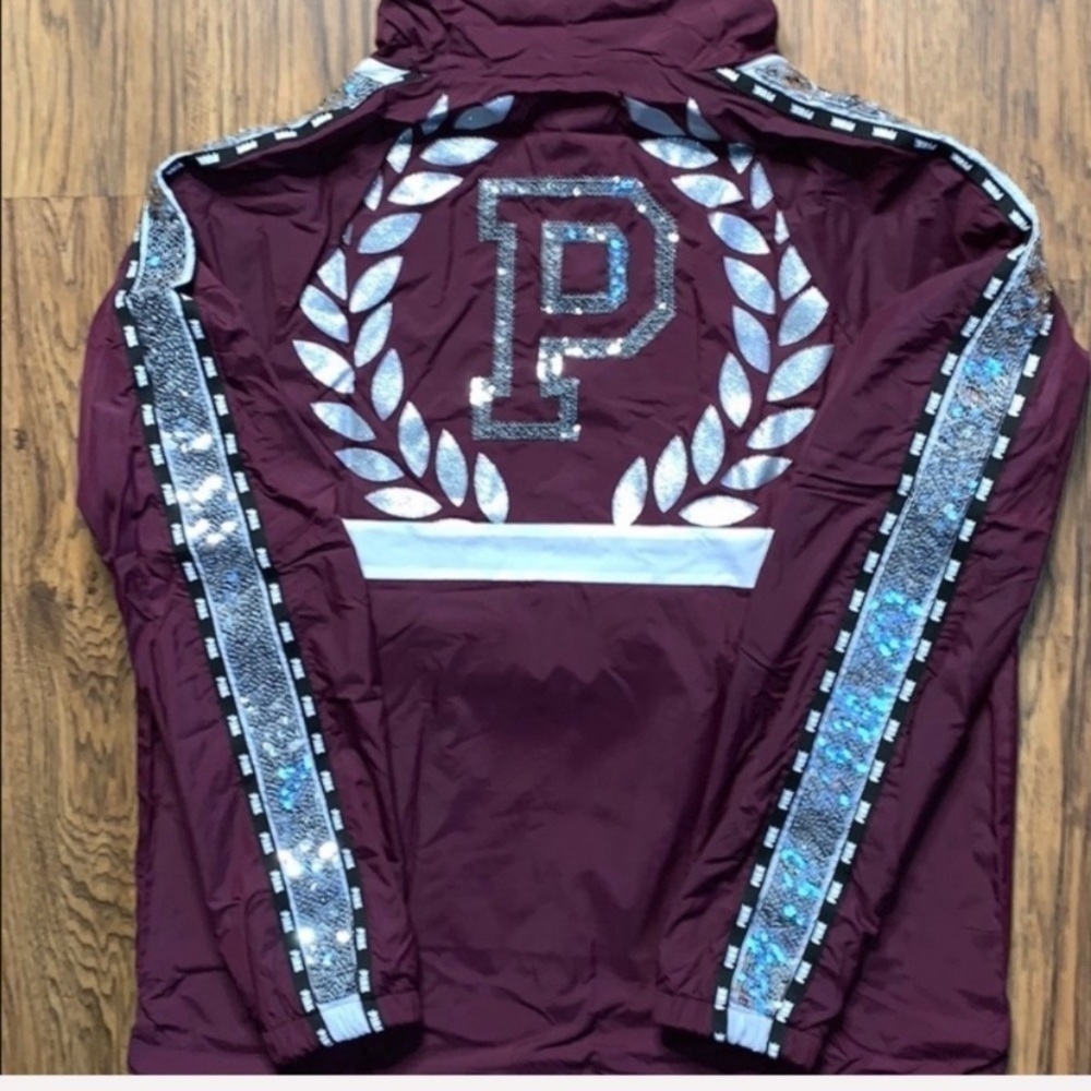 VS PINK Snap Funnel Neck Sport Jacket